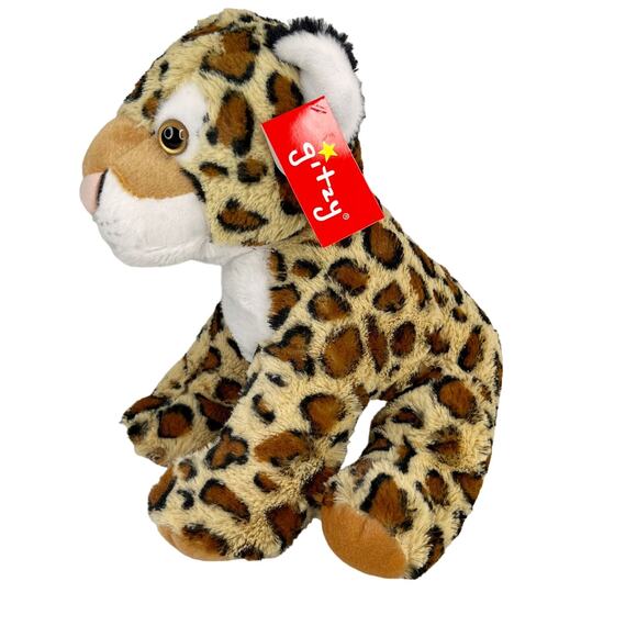 Gitzy Plush Leopard Stuffed Animal Toy Safari Jungle 12" New - Picture 2 of 9